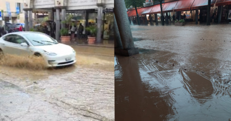 Acqua alta (e fango) a Muralto