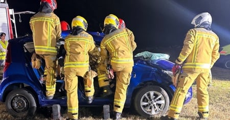 Esce di strada e si rovescia in un prato: due feriti a Gerra Verzasca