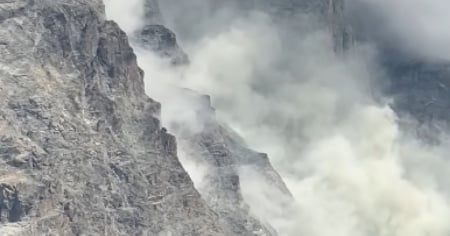 Frana il versante italiano del Cervino