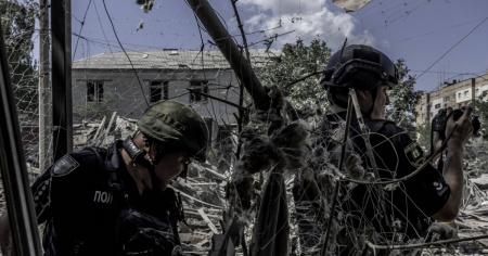 Battaglioni militari con prigionieri di guerra ucraini