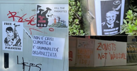 «Kill the parasites»: l’odio antisionista sui volantini del Parco Ciani