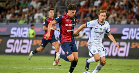 Inter padrona a Cagliari, Como corsaro a Napoli