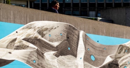 Nevercrew: un murale per l'assistenza sanitaria nelle guerre