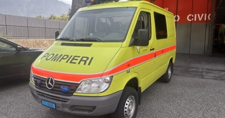 Un nuovo mezzo per i pompieri, a due anni dall'alluvione