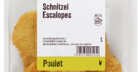 Occhio alla data di scadenza sulle scaloppine di pollo impanato di Migros