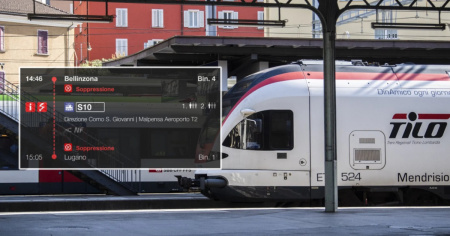 Asse ferroviario in tilt: ritardi e soppressioni tra Bellinzona e Lugano