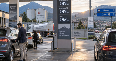 Benzina, la Svizzera apre le riserve: cosa può succedere ai prezzi per i frontalieri?