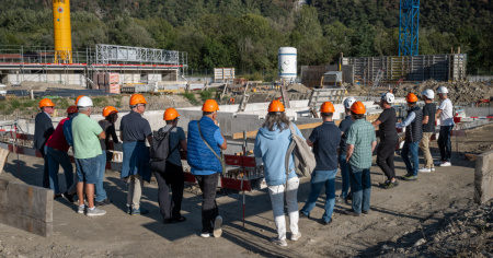 Lido di Grono, primo sopralluogo politico al cantiere