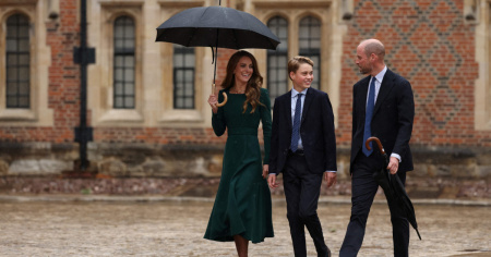 Primo giorno a Eton per il principe George