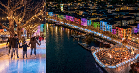Con Winterland il lungolago di Ascona si trasforma in una maxipista di ghiaccio