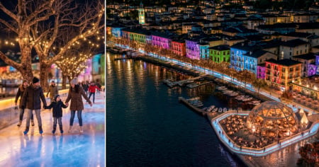 Con Winterland il lungolago di Ascona si trasforma in una maxipista di ghiaccio