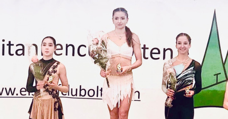 Elena Martinenghi sale sul podio al debutto tra le Junior