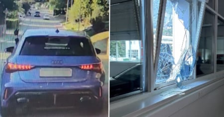 L'effrazione, il furto, la fuga e l'incidente. Un arresto