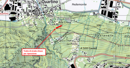 Via storica del Montecenerino, per due mesi si transiterà solo a piedi