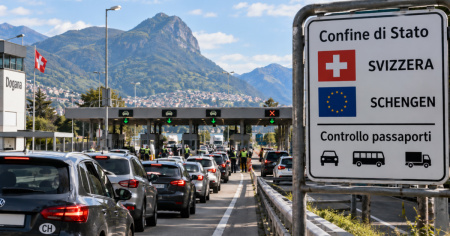 Frontalieri, cosa succederebbe senza Schengen? Berna avverte: più controlli e code ai confini