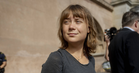 In 40 invece di 300 ad una conferenza con Greta Thunberg