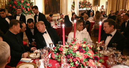 Parata di miliardari alla cena di Stato: da Musk a Cook, ecco chi sedeva al tavolo principale