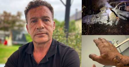 «Aiutatemi, sto morendo!». Così Ajdin ha salvato quattro giovani dall'auto in fiamme