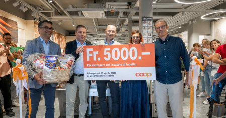 Da Coop 7'000 franchi per il lavatoio di Incella e la capanna Al Legn