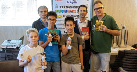 Ecco i giovani vincitori del Festival scacchistico di Bissone