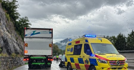 Incidente sulla strada cantonale