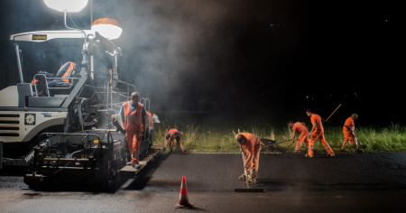 Lavori notturni per cinque notti a Loreto