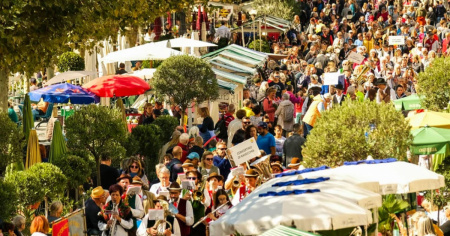 «Qui con l'auto non si può passare», e alla Sagra d'autunno volano scintille