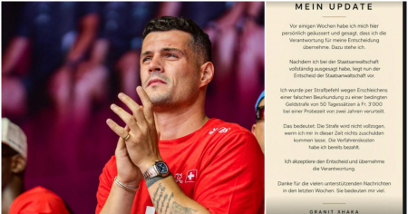 Certificato falso, per Xhaka 150'000 franchi di multa