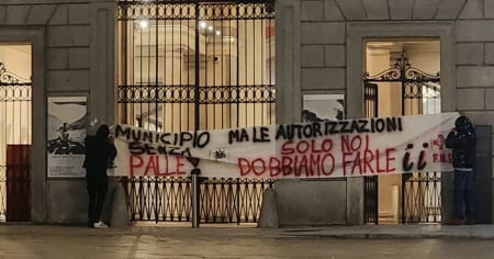 Striscioni provocatori: blitz nella notte