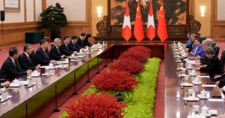 Parmelin da Xi Jinping: firmato l'accordo di libero scambio