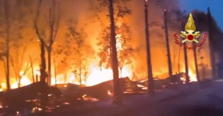Incendio sul Garda, la famiglia svizzera ha lasciato l'ospedale