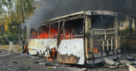 «Raid russo su un autobus a Kramatorsk: 12 morti»