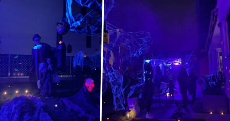 Una famiglia “stregata” da Halloween: «L'anno scorso è passato anche il sindaco»