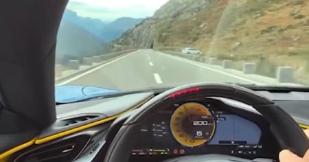 In Ferrari sul Susten a 200 km/h, il video diventa virale (e la Polizia apre l'inchiesta)